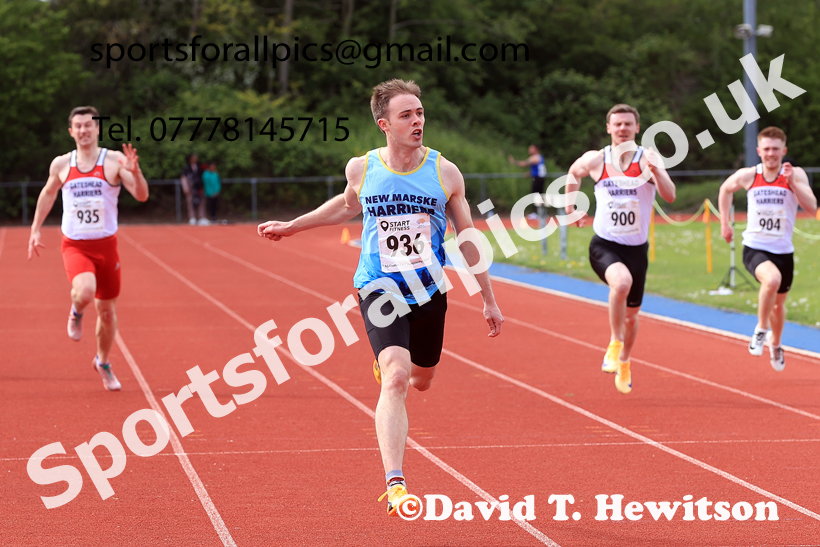 200 metres, 2026 North Eastern Track and Field Champs, Shildon, County Durham. Photo: David T. Hewitson/Sports for All Pics